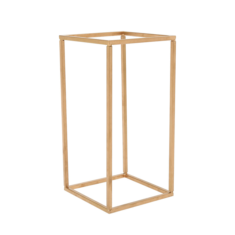 Lifeideas Metal Rectangular Flower Stand Pedestal for Wedding and Party Decor