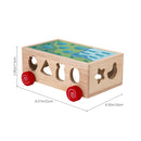 Kidkid 7 in 1 Wooden Shape Sorting Toy Set for Toddlers