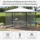Outsunny 352 x 207cm Universal Replacement Gazebo Mesh Netting Screen Walls