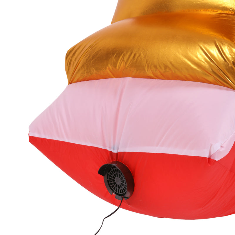 Lifeideas 4M Inflatable Santa and Rudolf Decoration