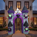 Halloween Lighted Haunted Castle Arch Inflatable
