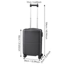 Livingandhome Hardside Carry-on Suitcase With Spinner Wheels