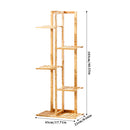 Breeins Rustic Wooden Plant Stand with Shelves