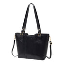 Modishion Fashion PU Leather Single Shoulder Tote Bag Handbag with Adjustable Strap