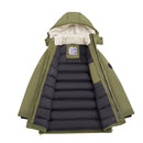Winter Mid-Length Padded Coat Jacket With Hood