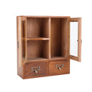 Lifeideas Retro Wooden Desktop Storage Organizer with Drawers