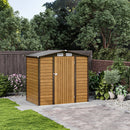 Breeins Outdoor Galvanized Steel Tawny Storage Shed 6ft X 4ft