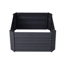 Garden Sanctuary Galvanized Steel Square Raised Garden Bed Planter Box