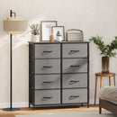 HOMCOM Fabric Chest Of Drawers, 8 Drawer Dresser For Bedroom