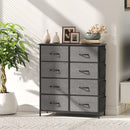 HOMCOM Fabric Chest Of Drawers, 8 Drawer Dresser For Bedroom