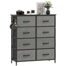 HOMCOM Fabric Chest Of Drawers, 8 Drawer Dresser For Bedroom