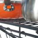 Lifeideas Kitchen Wall Mounted Metal Pot Rack with Hangers