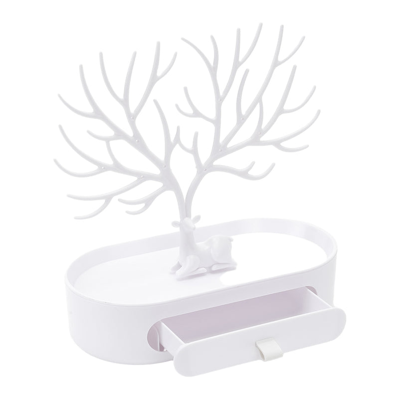 Sheonly Plastic Antlers Tree Jewelry Organizer Stand