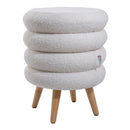 Livingandhome Creative Teddy Fabric Footstool