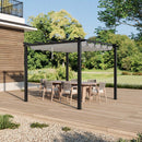 Breeins Backyard Aluminium Pergola With Sliding Roof