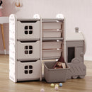 Kidkid Cute Train Shape Toys Storage Rack