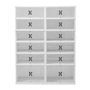 Livingandhome 6-Tier Foldable Storage Box with Magnetic Doors