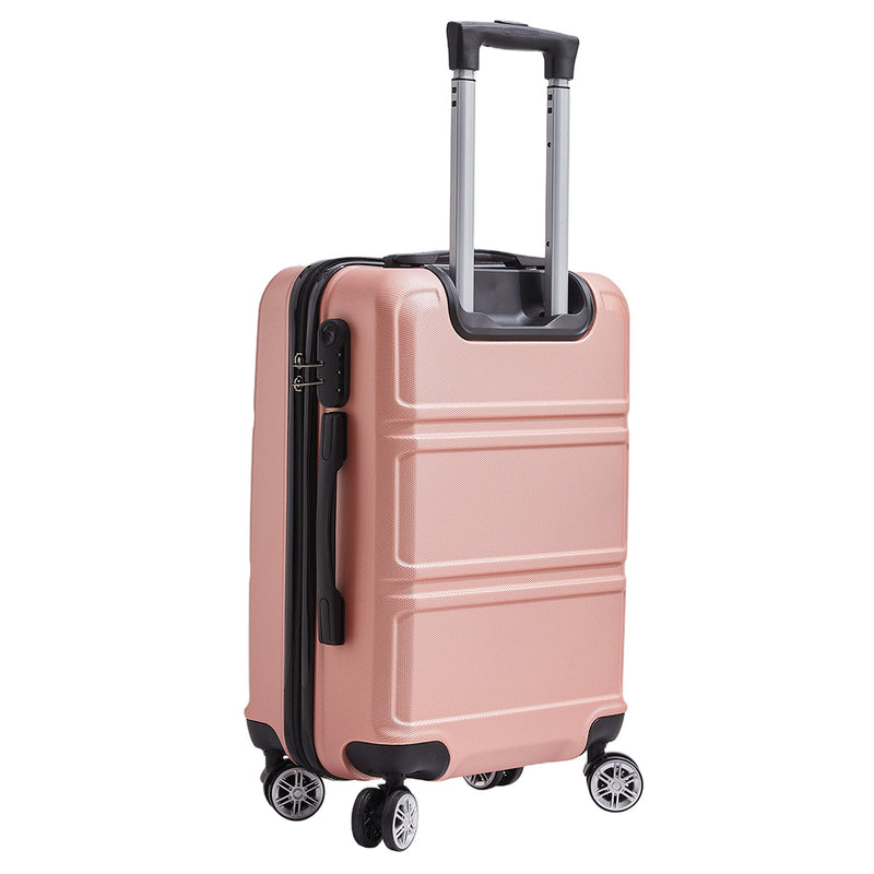 Livingandhome 3PCS Lockable Travel Suitcase Set
