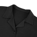 Short Sleeve Loungewear Set Black