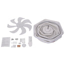 Cottonfy UK Geometrical Ceiling Mount LED Fan Light