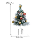 Lifeideas 2-Pack Artificial Christmas Trees with LED Lights and Decorations