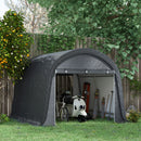 Outsunny 3 x 3(m) Garden Storage Tent, Heavy Duty Outdoor Shed, Grey