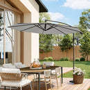 Garden Sanctuary 3M Large Banana Cantilever Patio Parasol for Outdoor Sunshade and Rain
