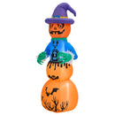 Lifeideas 6ft Halloween Inflatable Stacked Pumpkin and Ghost Decoration