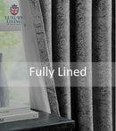 Crushed Velvet Lined Ring Top Curtains