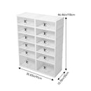 Livingandhome 6-Tier Foldable Storage Box with Magnetic Doors