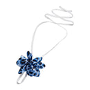Elegant Lace-Up Anklet with Flower