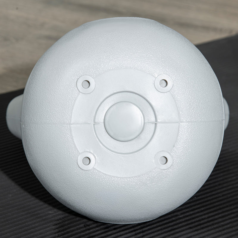 SPORTNOW 8kg Kettle Bell with Handle for Home Gym, Orange and Grey