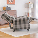 Livingandhome Linen Upholstered Recliner Armchair