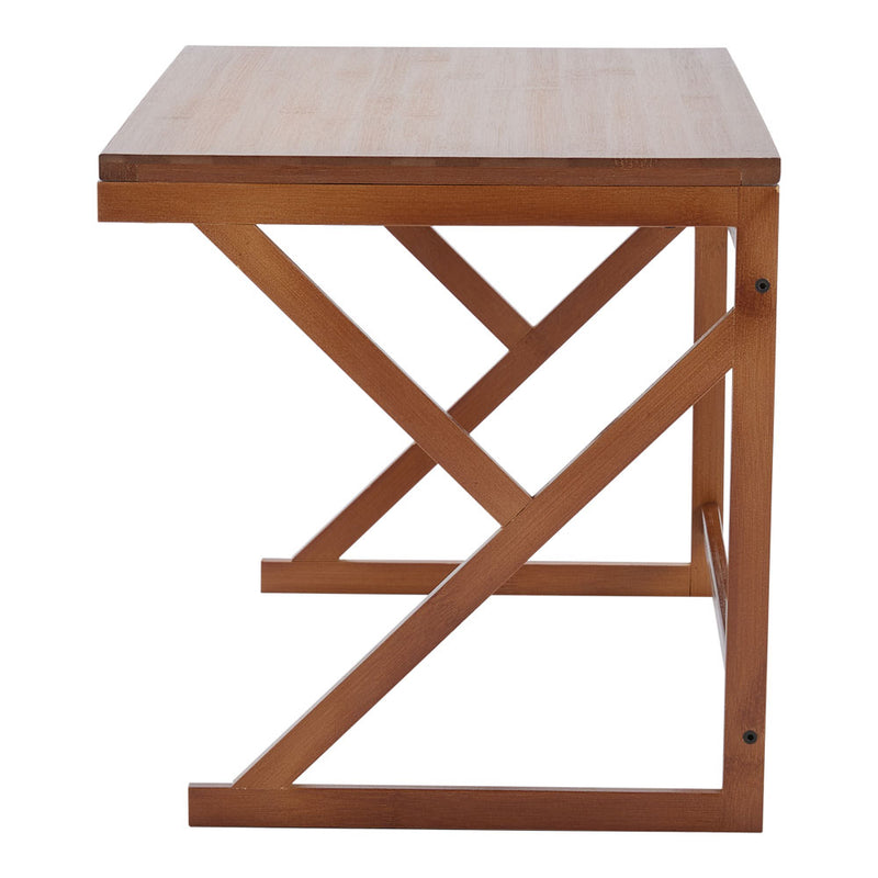 Lifeideas Brown Wooden Kitchen Spice Shelf