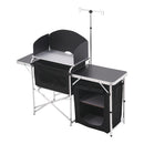 Breeins Aluminum Camp Kitchen with Zippered Storage and Camp Tables