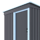 Garden Sanctuary 5 x 3 FT Outdoor Metal Storage Shed with Lockable Door for Garden