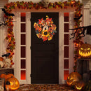 Pumpkin Bell Harvest Wreath with Warm Lights