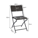 Breeins Foldable 3-Piece Bistro Set with Rattan-Style Table and Chairs