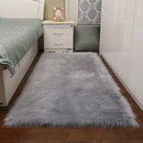 Lifeideas Retangular Super Soft Shaggy Area Rug Grey