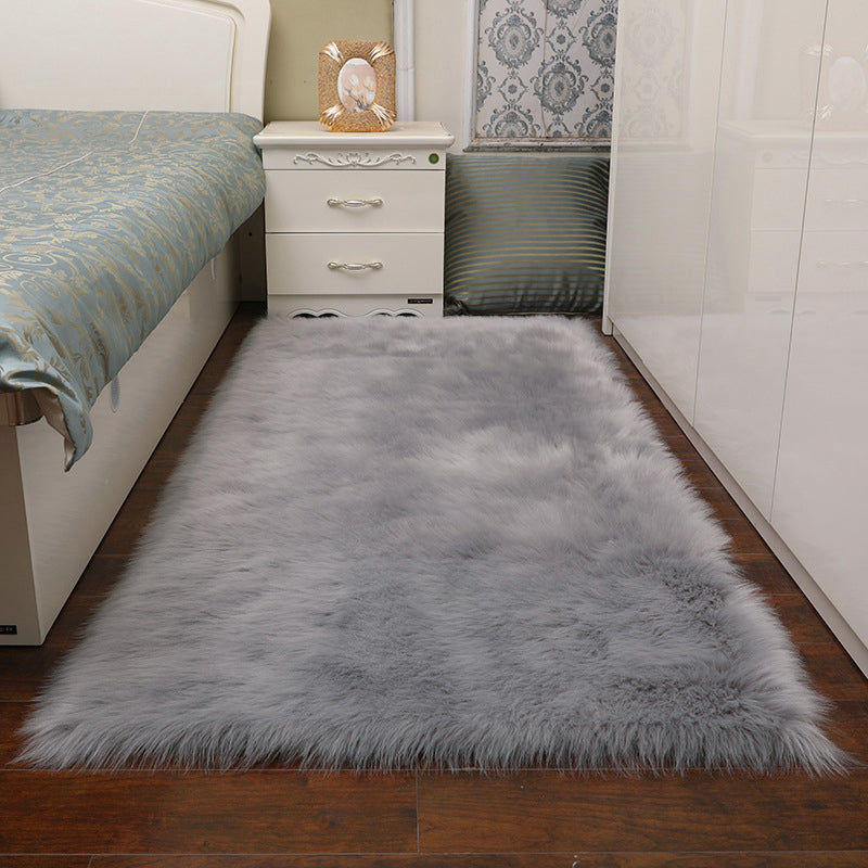 Lifeideas Retangular Super Soft Shaggy Area Rug Grey