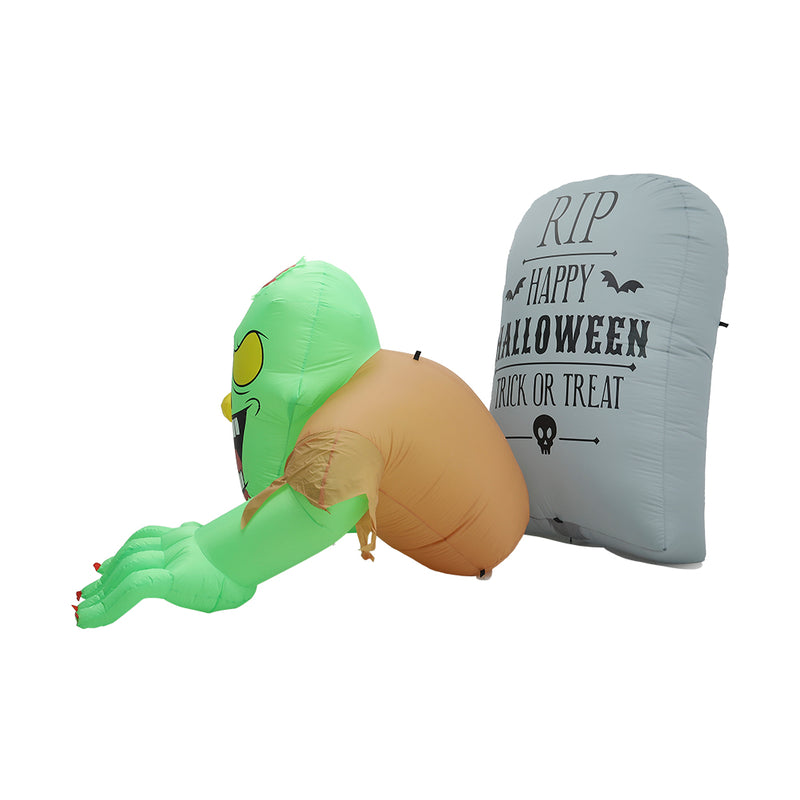 Zombie Tombstone Halloween Inflatable with Lights