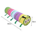 Livingandhome 6FT Caterpillar Crawl Play Tunnel Pop-up For Kids Multicoloured