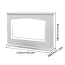 34inch Electric Fireplace with White Wooden Mantel