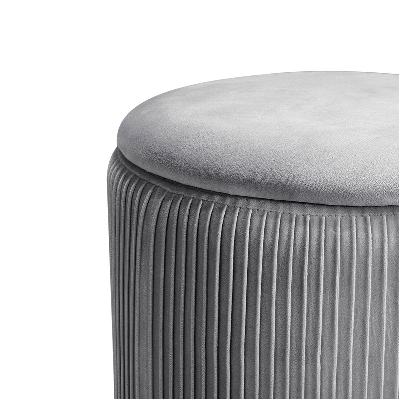 Livingandhome Modern Pleated Storage Stools