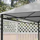 Outsunny 3 X 4m Gazebo Canopy Replacement Gazebo Roof Cover - Grey