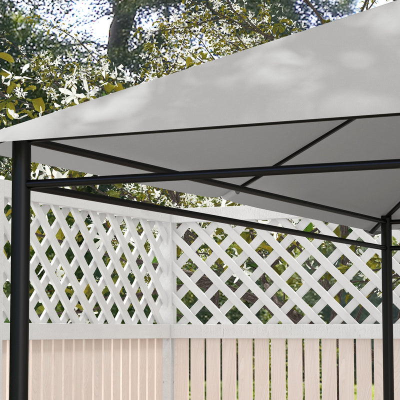 Outsunny 3 X 4m Gazebo Canopy Replacement Gazebo Roof Cover - Grey