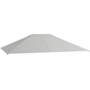 Outsunny 3 X 4m Gazebo Canopy Replacement Gazebo Roof Cover - Grey