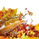 Artificial Pumpkin Maple Leaves Wreath