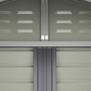 Breeins Durable Charcoal Tool Shed With Shelves