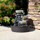 Breeins Tabletop Waterfall Fountain with LED Lighting